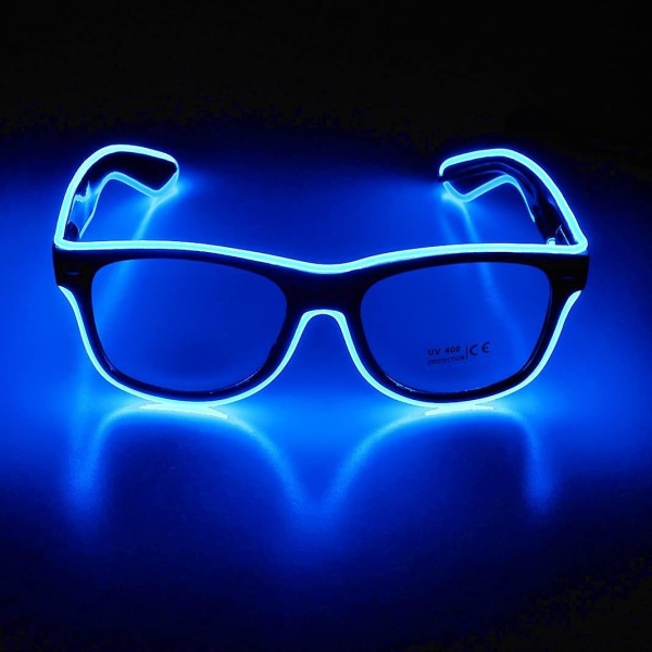 Neon Rave Briller Gløde Blinkende Led Briller Til Fest Edm