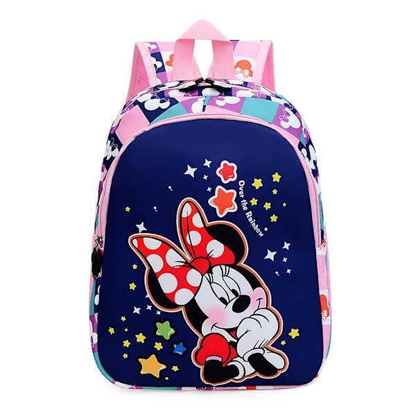 Minnie Mouse Mini Ryggsäck för Småbarn Flickor Skolväska Lätt Bokväska Presenter Dark Blue