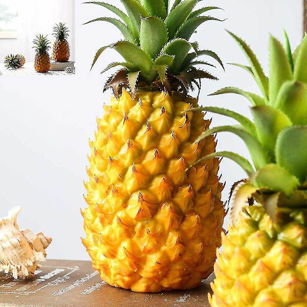 Realistiska konstgjorda frukter Falsk ananas för display Hög