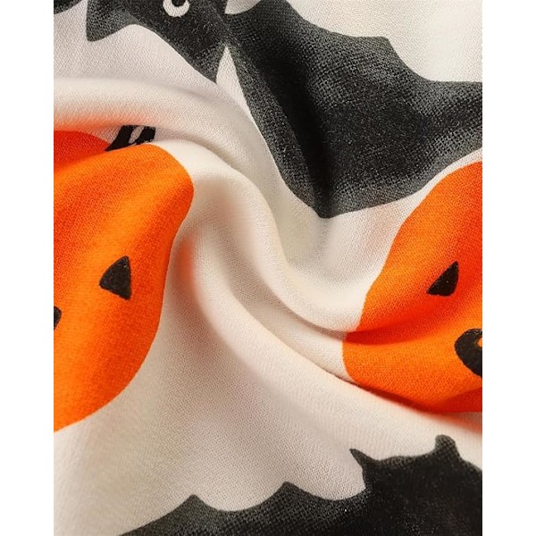 Barn Regnbåge Sweatshirt Långärmad Crew Neck Pullover Jumper Kläder för Pojkar 1-7 År Pumpkin 1 1-2years