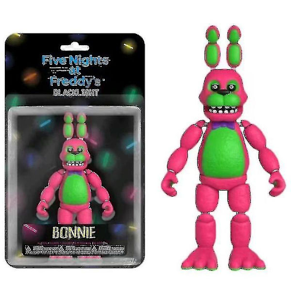 Fnaf Security Breach Action Figurer Rörliga leder Bonnie Foxy Freddy Chica Anime Figur Pvc modell Leksaker [ege] BL Bonnie 15cm