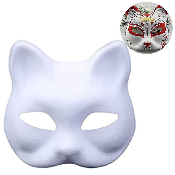 10 stk Halloween masker laget av plast for håndverk og maling - haoyu Style 2