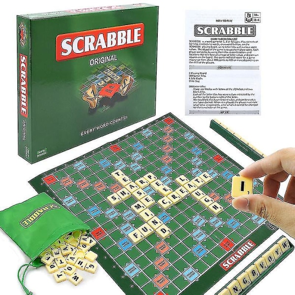 Stavning engelska ord Schack och kort Leksaker Desktop Förälder-barn  Multiplayer Scrabble Mini Alphabet Mahjong 478c | Fyndiq