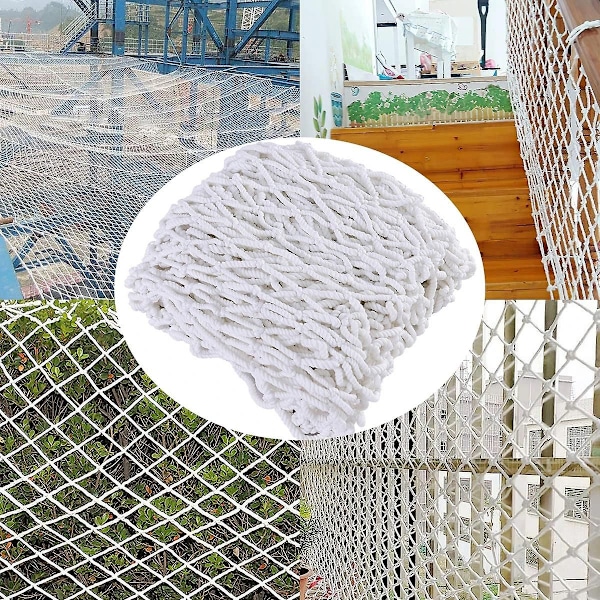 Sikkerhedsnet til Børn Bygningsreb Mod Fald Net Nylon Net Balkon Vindue Trappe Beskyttelse Sikker Hæk Baby Kat Hund 1.5x6m