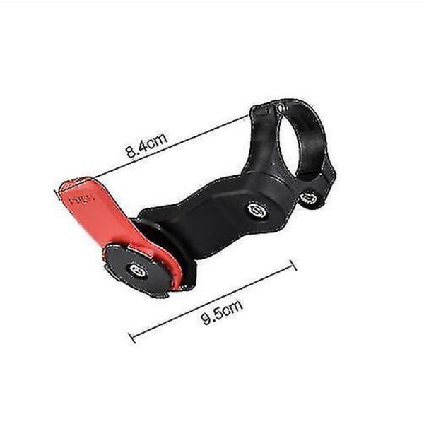 Quad Lock -yhteensopiva pyörän ja moottoripyörän puhelinteline ohjaustangon pidike black red black red