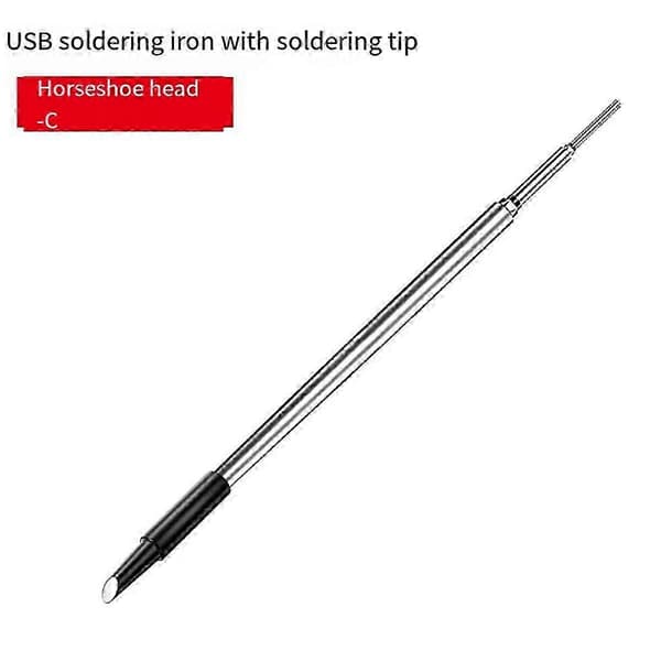 USB-loddekolbespids til C210, 5V batteridrevet, tilbehør til loddeomarbejdning Silver