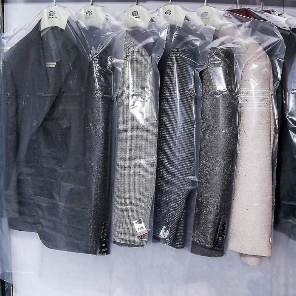 25 kpl Kuivapesupussit Muoviset kirkkaat CAN ripustaa Läpinäkyvä Vaatteiden cover läpinäkyvä