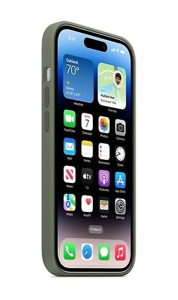Silikon Deksel Kompatibelt Med Iphone 14pro Olive