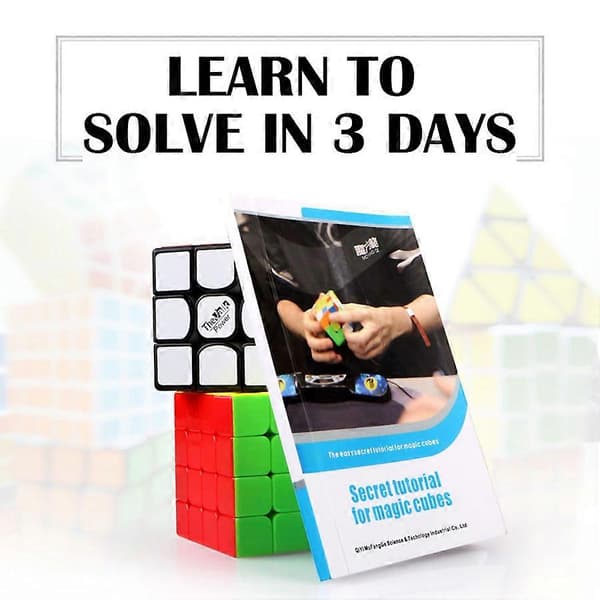 QiYi Cube Guide Hemmelig Tutorial Bog Til Magiske Terninger Nem Læring 2x2 3X3 4x4 Megaminx Skew Puzzle Terning Algoritme Notation Tips