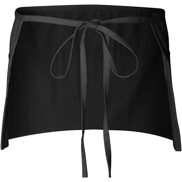 12-pack - Svarta serveringsförkläden, servitrisförkläde