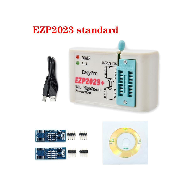 Ezp2023 Høyhastighets Usb Spi Flash-programmerer Ezp2023 Support 24/25/93 Eeprom Bios 25t80 Burning Offl white
