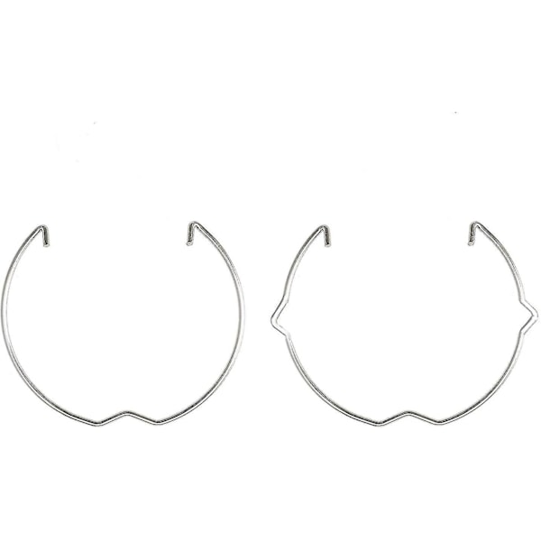 20-pack Mr16 Gu10 Fjäderlås Clips 49-52mm Diameter Fjäderbelastade Retur Ring Spännen LED Downlight Glödlampor