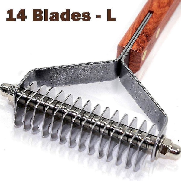 Coat King Rake 14-blads Rake Pet Undercoat Rake, professionell husdjursavmattningskam
