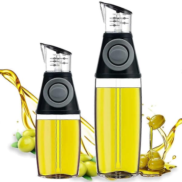 Olje- och vinägerdispenser, matoljedispenser för kök, matlagning, bakning