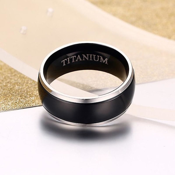 100% Titanium Carbide Ring Freemasonry Masonic Black Men Ring Free Mason 10