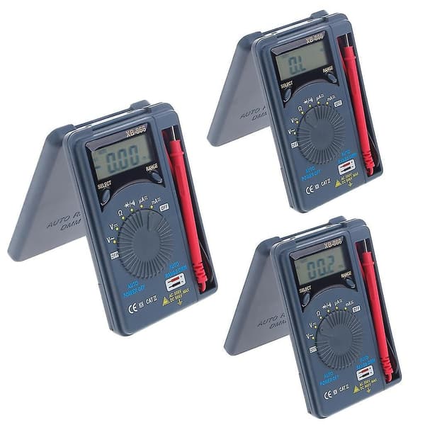 Xb866 Mini Auto Range LCD Voltmeter Tester Værktøj AC/DC Lomme Digital Multimeter