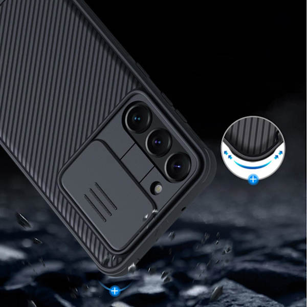 Kotelo yhteensopiva Samsung Galaxy S23 Ultran kanssa, ohut kova PC-suojakuori liukukamerasuojuksella Green