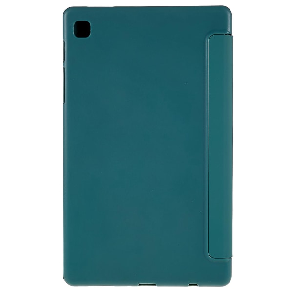 För Samsung Galaxy Tab A7 Lite 8,7-tums inre bikakedesign Anti-fall Anti-scratch Läder Tablet Case Auto Wake/Sleep Cover med Tri-fold Stativ Blackish Green