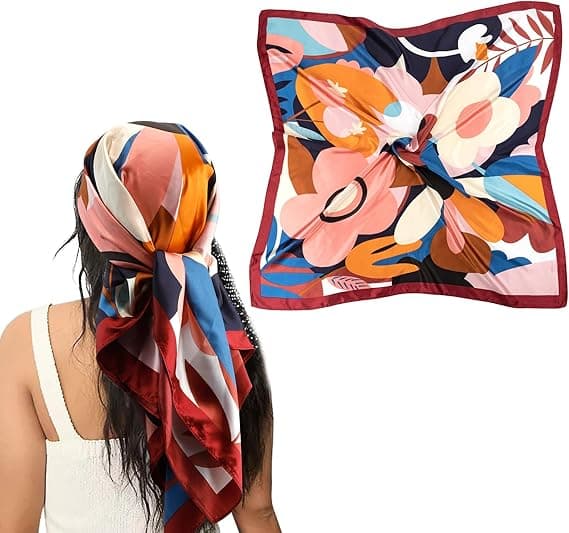 Silkelignende Hodeplagg - Dame Bandana Wraps