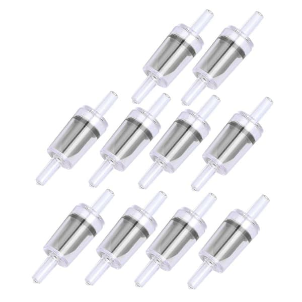 10 st Backventil 4mm PP Luftpump Akvarium 1 Vägs Vattenstopp Backventil för Akvarium Svart