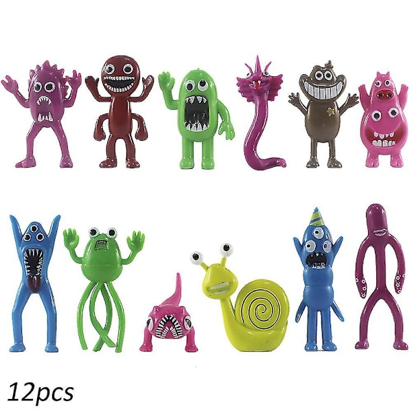 12 st/set Monster Garten Of Banban Figur Leksak Pvc Samling Modell Docka Barnleksaker Födelsedagspresent Kit B