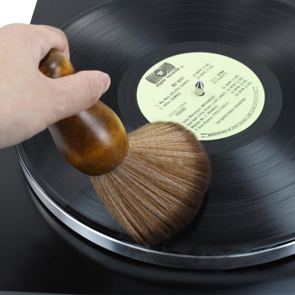 Antistatisk Record Dust Remover For Lp Vinyl Album Duster Brush Cleaner