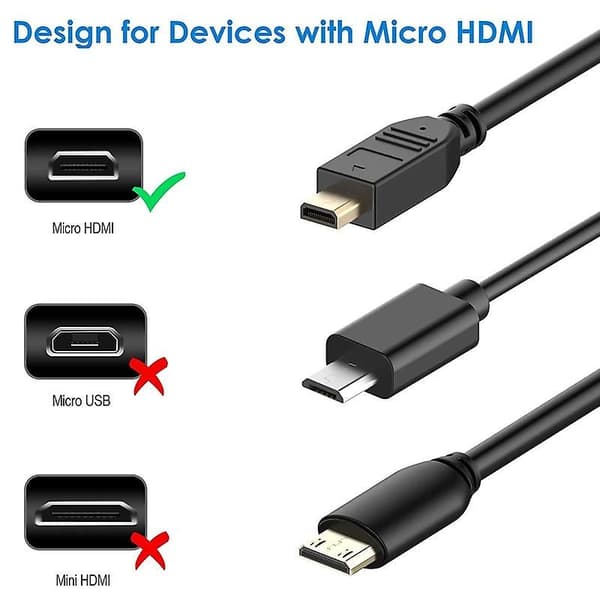 30 cm Mini HDMI Hunn til Micro HDMI Hunn Adapterkabel