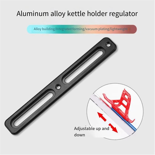 Adapter for sykkelvannflaskeholder, konverteringsbase for vannflaskeholder for landeveissykkel, multifunksjonelt sykkelutstyr Black