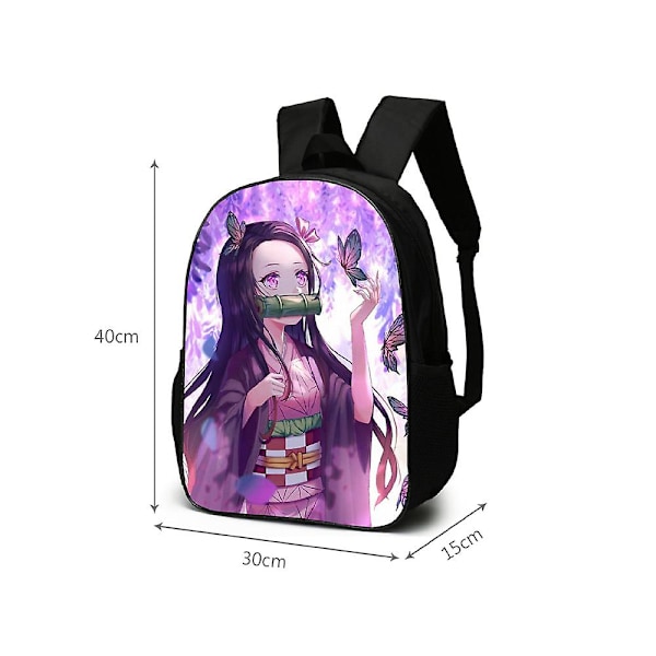 Børne Anime Demon Slayer Nezuko Kamado Rygsæk Skoletaske