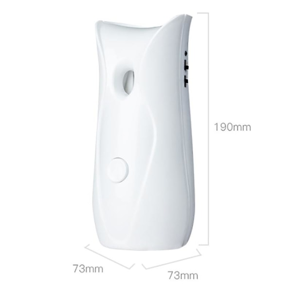 Automatisk opfriskerdispenser Badeværelse tidsindstillet opfrisker Spray vægmonteret, automatisk duftdispenser white