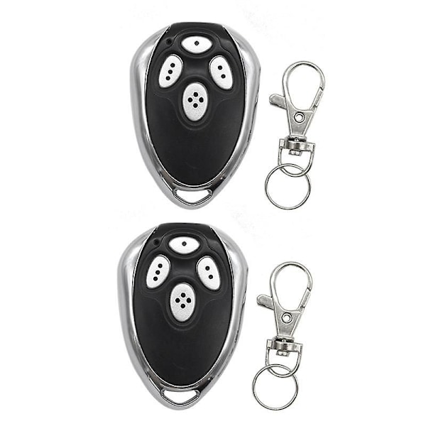 2 st Garageport Fjärrkontroll för Alutech At-4 Ar-1-500 An-motors At-4 Asg1000 At4 At 433mhz Roll Black  silver