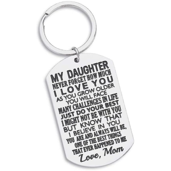 Inspirerende gave til datteren fra mamma – glem aldri hvor mye jeg elsker deg Gavenøkkelring til tenåringsgutt fra mor