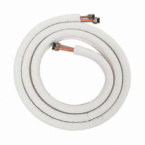 Isolerad kopparrörssats för luftkonditioneringar, 3 m längd, 1/4\" & 3/8\" storlek, VVS-komponenter