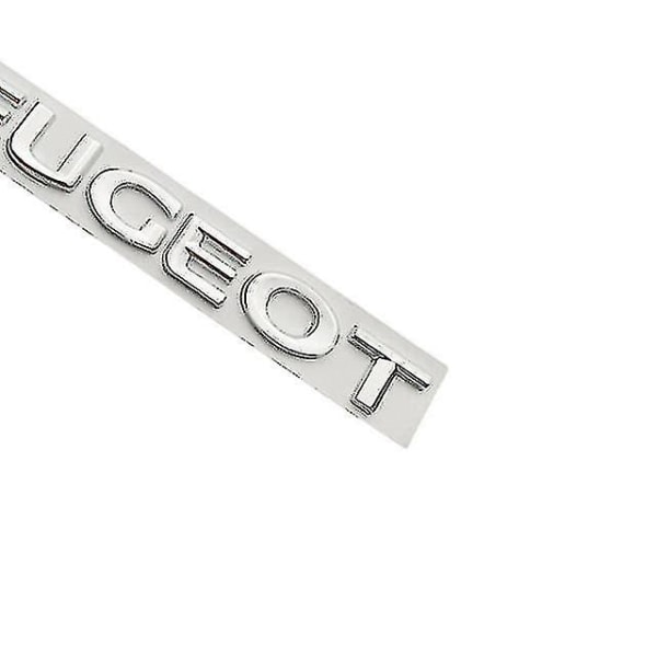 Bilstyling Metall Bilmärke Bakre emblem Svansdekal för Peugeot 206 307 308 3008 207 208 407 508 2008 5008 107 106 205 Black