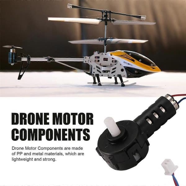 4 stk. dronemotorkomponenter DIY RC-dronedeler for E88 E88pro P8 RC-drone Black
