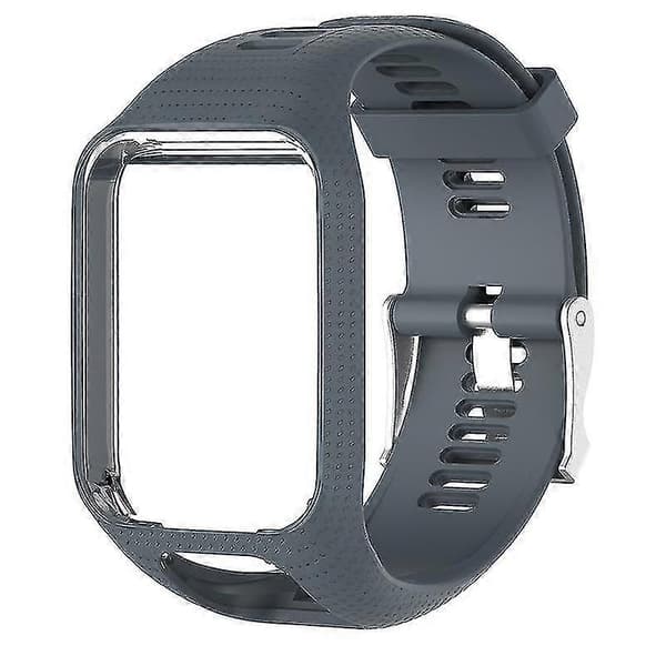 Universal silikone udskiftningsurrem til Tomtom 2 3-serien/runner 2 3 Grey