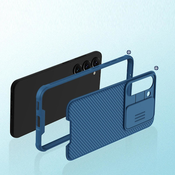 Etui Kompatibelt Med Samsung Galaxy S23 Ultra, Slank Hård Pc Beskyttende Cover Med Slide Kamera Cover Black