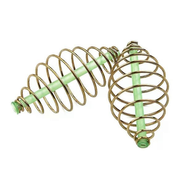 10 stk. 2/3/4/5 cm karpefiskeri fjederfoder fiskeagnbur til karpefiskeri fersk- og saltvand inline metodefoder tilbehør