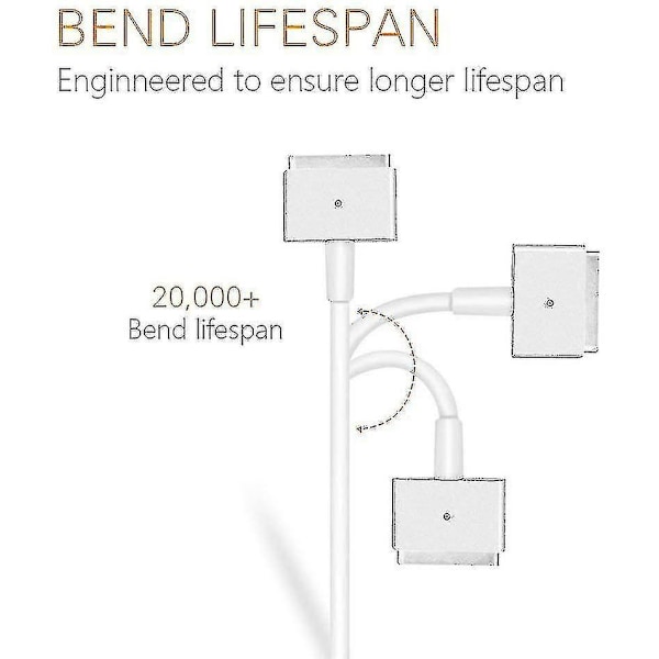 60W MagSafe 2 Strömförsörjning för Apple, AC 60W T-spets Strömadapter Shlm