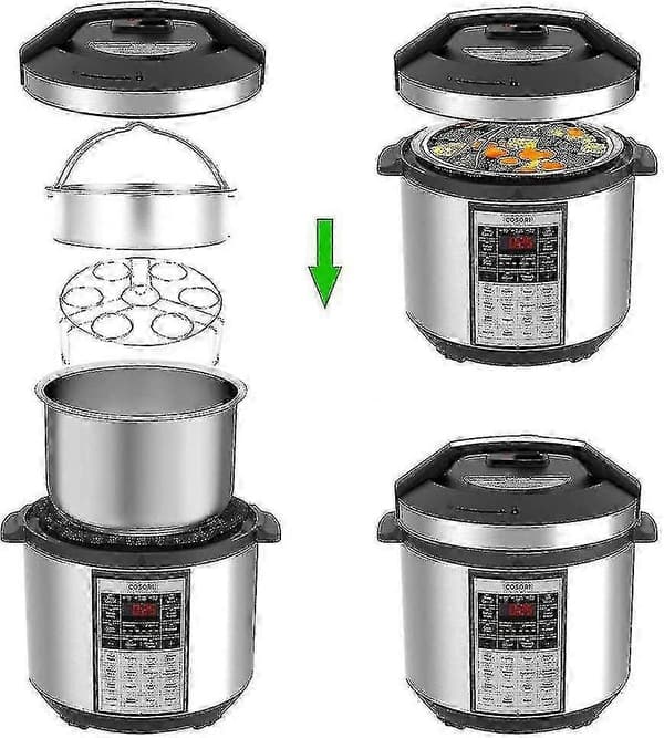 Instant Pot tilbehør dampkurv kurv med rist for eggdamper