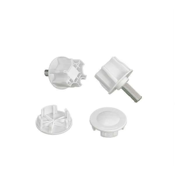 60/65/70/80mm Hvit Markise Trommel Rund Adapter Markise Rør Adapter Blinde Teleskopiske Solskjermer Monteringstilbehør 65mm