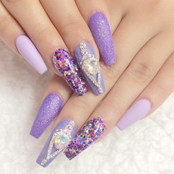 Long False Nails - Transparent Acrylic Nails Coffin Shaped Ballerina Nails