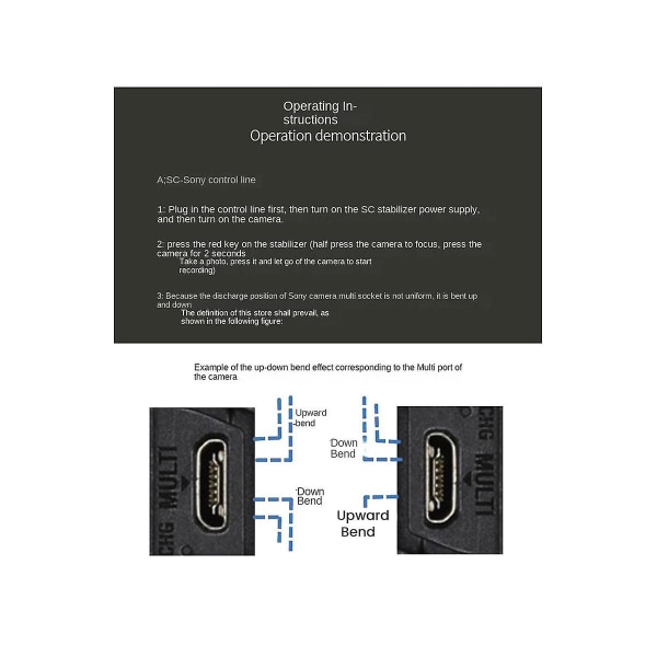 Til Sc2 Kamerakontrolkabel Usb-c Til Multi-usb Multi-kamera A7 A7r A7s Ii Iii Iv A6600 Kamera Black