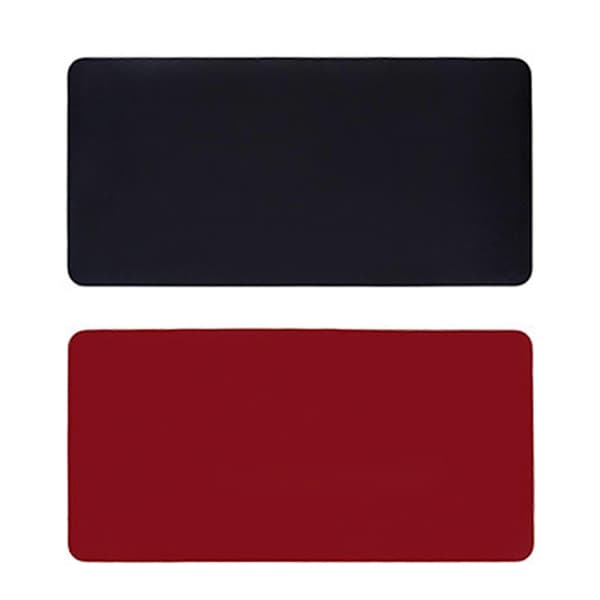 Stor Skrivebordsmåtte Skridsikker Læder Skrivebordsmusemåtte til Gaming Black Red 60cm * 40cm