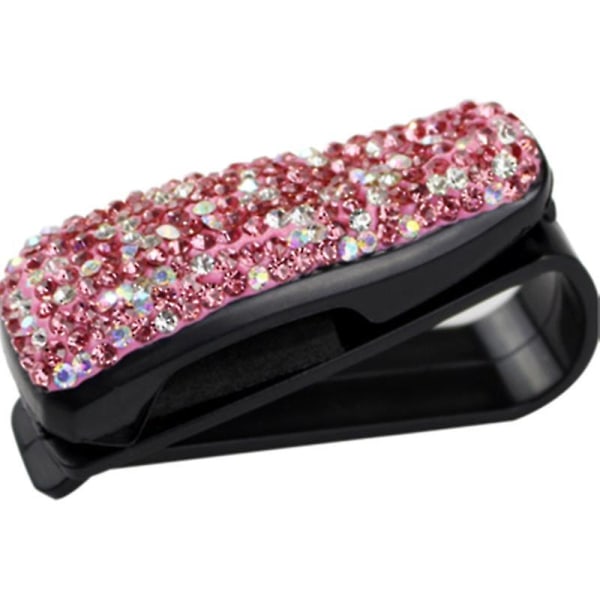 Solbriller Holder Clip Bil Solskærm Universal Briller Holder Clip Rhinestones Briller Hanger Til Bil Solskærm(3stk) -t