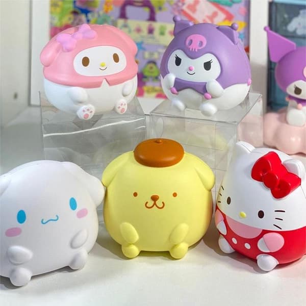 e Melody Decompression Sanrio Kuromi Cinnamoroll Squishy -lelu A1