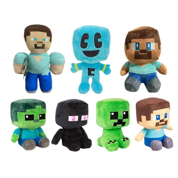 Minecraft Plush Doll Soft Creative Gift Stuffed Toy-Sitting last shadow man, 20cm