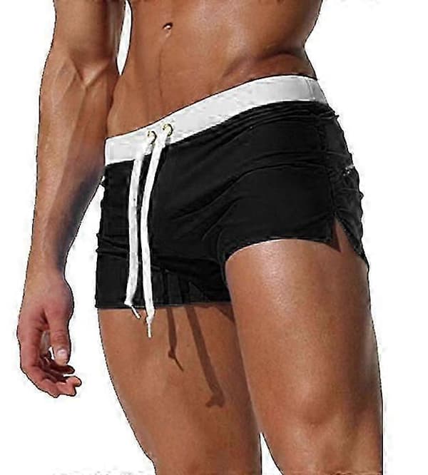 Rento miesten rantashortsit uimashortsit taskuilla Black S