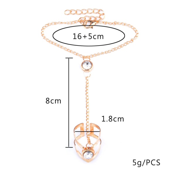 Geometrisk Pil Ring Perlearmbånd Guld Enkelt Armbånd Slave Ring Armbånd Armbånd Brude Smykker Remme Smykker Kvinder og piger