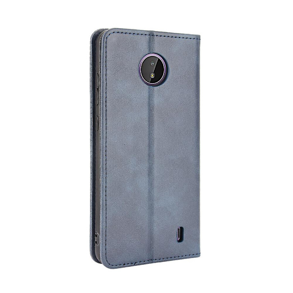 Fodral för Nokia C20 / Nokia C10 Kickstand Cover Magnetiskt stängning Läderplånbok Kompatibel med Nokia C20 / Nokia C10 Fodral Blue